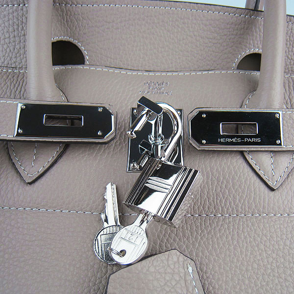 Cheap Hermes Birkin 42cm Replica Togo Leather Bag Grey 62642 - Click Image to Close